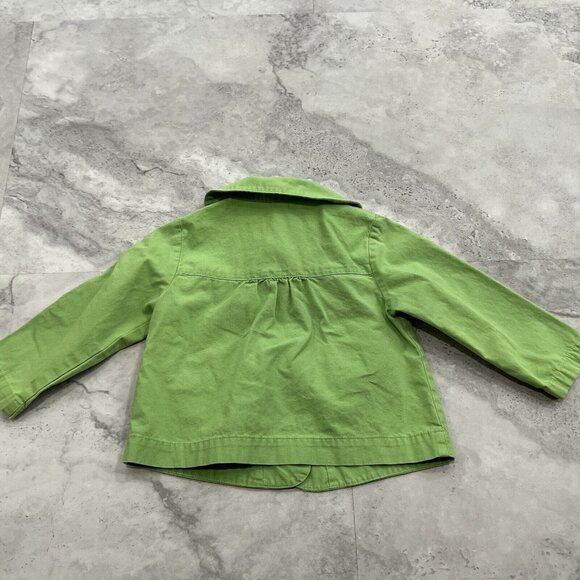Carter’s Green Jacket 24 M Months Toddler Girls Thin Spring Cotton - Picture 2 of 5